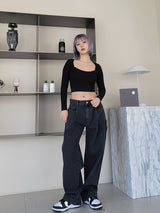 インターナショナルTシャツ / VENTIQUE Carpenter Pintuck Denim 2color (6683324153974)
