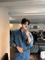 シグルーズフィットデニムパンツ/LMN Sig Loose Fit Denim Pants (4 colors)