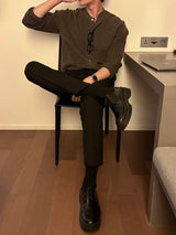 カシミアハッチラウンドカーディガン / Cashmere Hacchi Round Cardigan (7 colors)