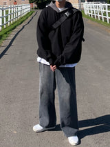 カバーツートンルーズフィットフーディ―/COVER TWO TONE LOOSEFIT HOODY
