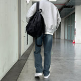 Todd Oversized Fit Composite Paper High-Neck Zip-Up (4color)