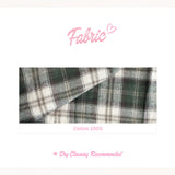 CHECK FRILL BANDING LONG SKIRT
