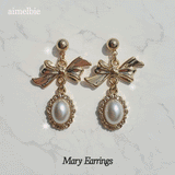Mary Earring (Gold Color) - Pearl Version (Redvelvet Joy Earring)