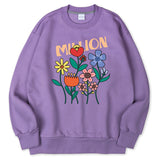 ミリオングロうフラワースウェットシャツ/MILLION GROW FLOWER SWEATSHIRT