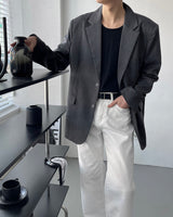 ベーシックツーボタンジャケット / FL Basic Two Button Jacket (2 colors)