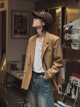 ローラヒドゥンツーボタンブレザー (2 color)