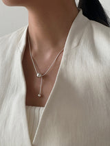 [92.5silver] big ball necklace