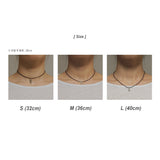 [CCNMADE] LEATHER SILVER NECKLACE (4type) (6649354092662)