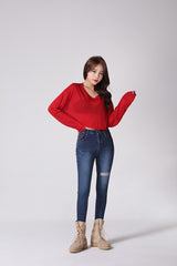 シースルークロップTシャツ / TOP(4863) see-through crop Tee