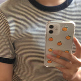 Tangerine shower iphone case (6648709775478)