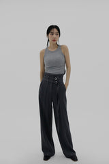 2ベルトワイドスラックス / Two Belt Wide Slacks (3color)