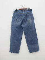 ユニセックスボタンデニムパンツ/Unisex button denim pants