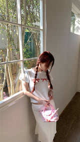 トラベルボウショートスリーブtシャツ