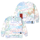 ペインティングオーバーサイズドヘビースウェットクルーネック / 22 PAINTING OVERSIZED HEAVY SWEAT CREWNECK MULT