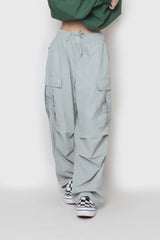 ワイドナイロンカーゴパンツ / wide nylon cargo pants