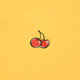 CHERRY OPEN COLLAR SWEATSHIRT [MUSTARD]