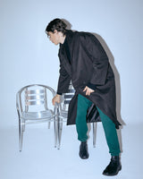 UNISEX FAKE NUBUCK MAXI COAT M - DARK BROWN (6636063096950)