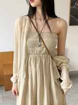 リングケットボヘミアンヒッピーアンティークスエードスターネックレス / Ringket Bohemian Hippie Antique Suede Star Necklace