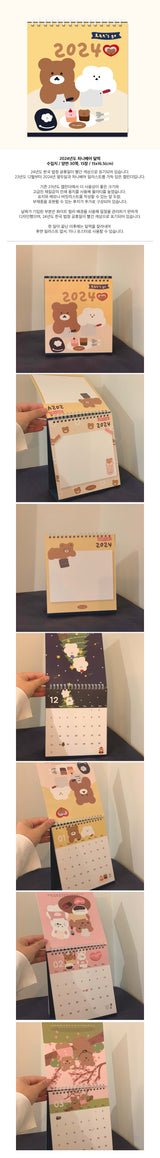 2024 chanibear desk calendar