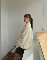 アルパカボキシーニット / Alpaca Boxy Knit (5color)