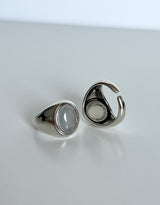 グレーオニックスオープンリング / ﻿Gray onyx open ring
