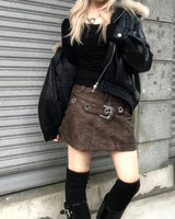 ビンテージファー2WAYブルゾンジャンパー