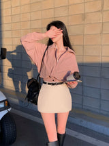 [Bellide made] Bubble Hidden Cropped Field Jacket