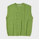 テールヤーンベスト/TAIL YARN VEST (GREEN)