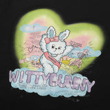 ウィッティバニートムボーイグラフィックTシャツ / WITTY BUNNY TOMBOY GRAPHIC T-SHIRT [BLACK]