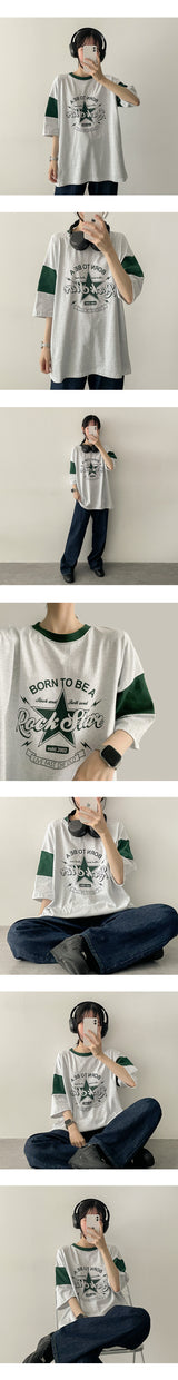 スターカラード半袖Tシャツ