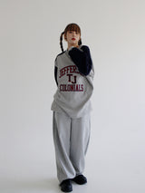 JeffersonVネックスウェットシャツ/Jefferson V-Neck Sweatshirt (2color)ね