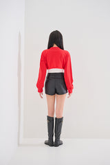 ミッドラインネッククロップTシャツ / (9085) Midline Neck Crop Tee