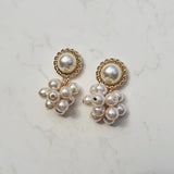 パールブーケピアス - アンティーク ver. / Pearl Bouquet Piercing - Antique ver. (Kep1er Chaehyun Earrings)