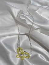 Yellow Butterfly Necklace