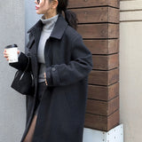 [BELLIDE MADE] ユリフィアンヒドゥンオーバーサイズフィットシングルロングコート