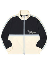 COLOR MIX TRACK JERSEY JACKET [IVORY]