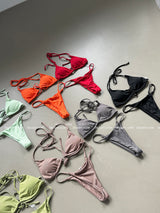 9 colors Basic Tanning Strap Bikini
