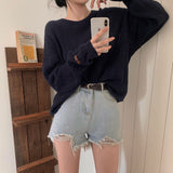 [Bellide made] Caramel Loose Fit Long Round Knitwear