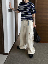 ワイドコットンカーゴパンツ