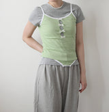 ribbon sleeveless (4color)