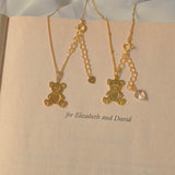 Heart Bear necklace