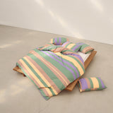 Iris green duvet cover Qsize(200x230cm)