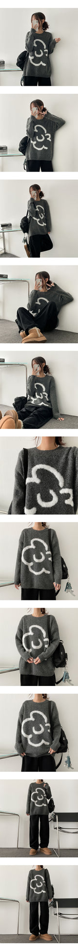 Cute cloud knitwear