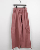 Liverd Cargo Pocket Washing Linen Two-Way Jogger Wide Pants