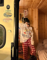 Anvely Checkered Sleep Pajamas Set