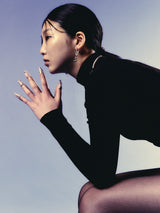 no.172ブラックピアス/no.172 earring black
