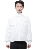 ハイネッククロップシャツ-WHITE （送料込）- WooStore