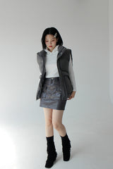 クロップフードTシャツ/BB Crop Hooded T-shirt (4color)