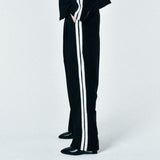 [UNISEX] サテントリムレーシングトラウザーズ