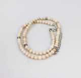ジェムストーンラインネックレス / Gemstone Line Necklace (2color)